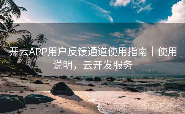 开云APP用户反馈通道使用指南｜使用说明，云开发服务