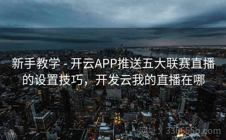 新手教学 - 开云APP推送五大联赛直播的设置技巧，开发云我的直播在哪